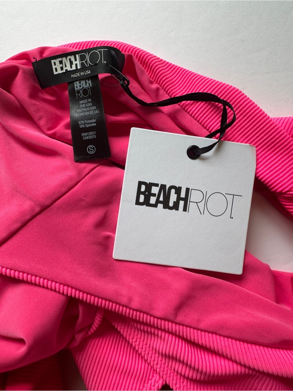 NWT Beach Riot Celine One Piece Pink Swim Bathing Suit Sz S - Picture 10 of 15